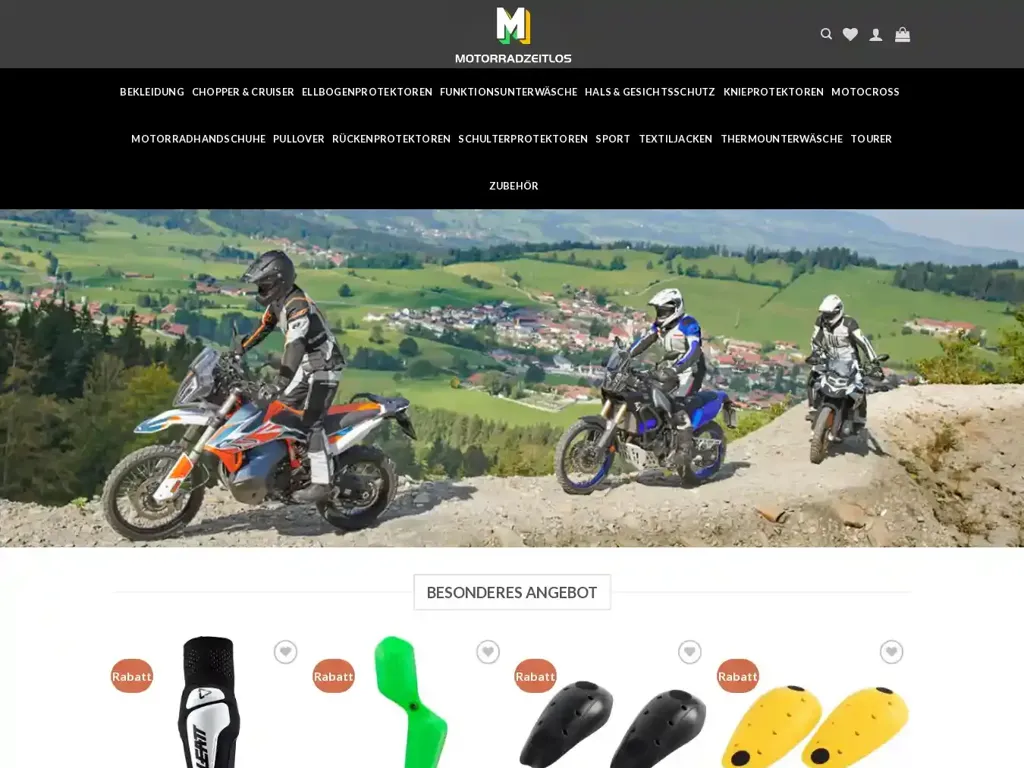 Screenshot of Motorradzeitlos.com taken on Friday the 12th of January 2024