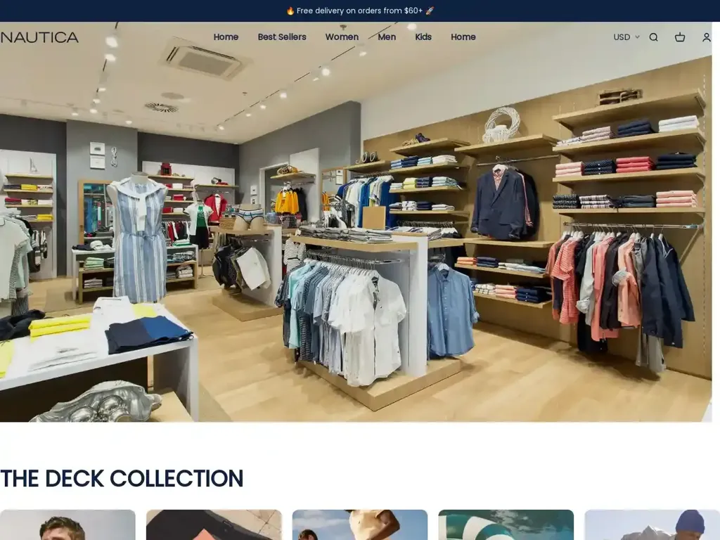 Screenshot of Nauticaus.shop taken on Wednesday the 30th of October 2024