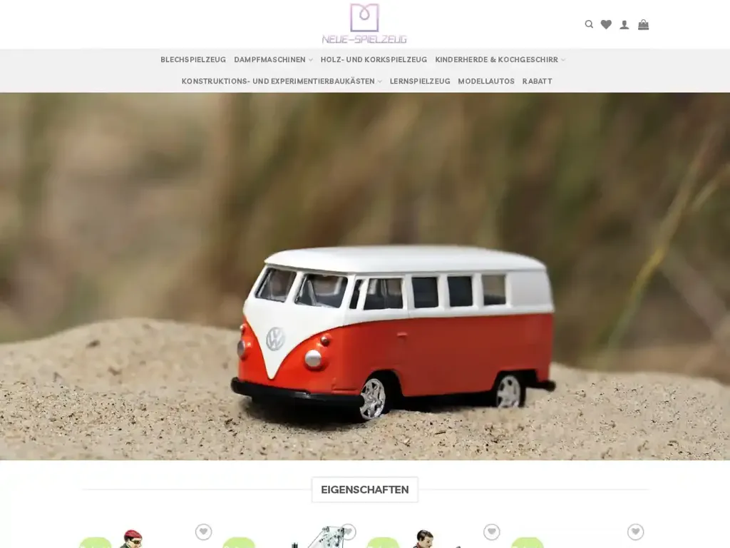 Screenshot of Neue-spielzeug.com taken on Sunday the 30th of June 2024