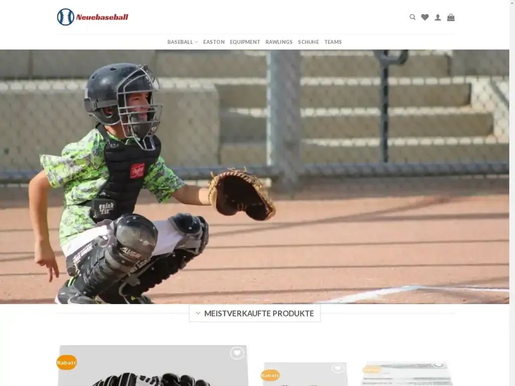 Screenshot of Neuebaseball.com taken on Wednesday the 26th of June 2024