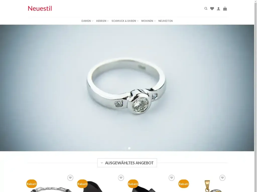 Screenshot of Neuestil.com taken on Wednesday the 26th of June 2024