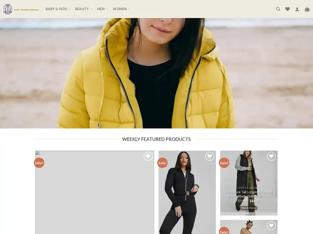 Screenshot of New-trendfashion.com taken on Wednesday the 10th of January 2024
