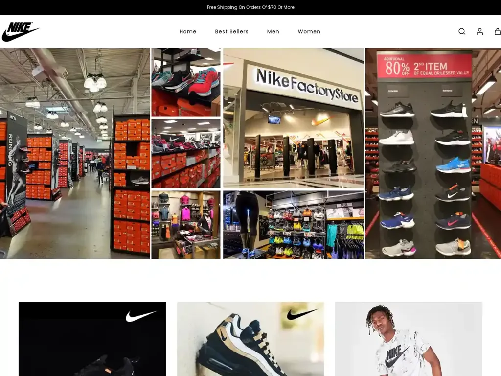 Screenshot of Nikeofficials.com taken on Friday the 5th of April 2024