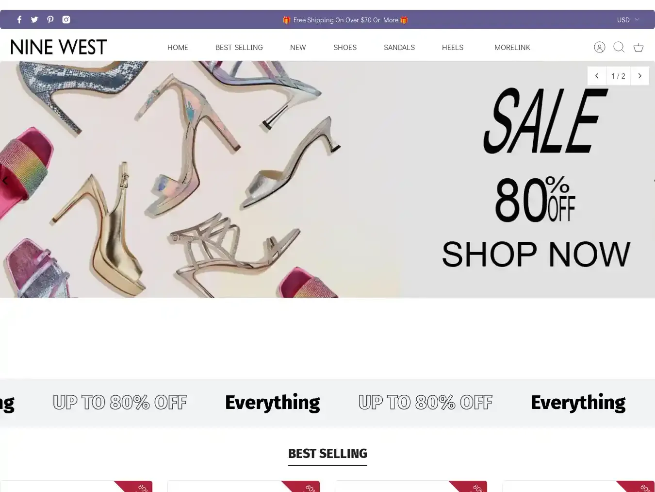 Ninewestshoes.shop Fraudulent Non-Delivery website.