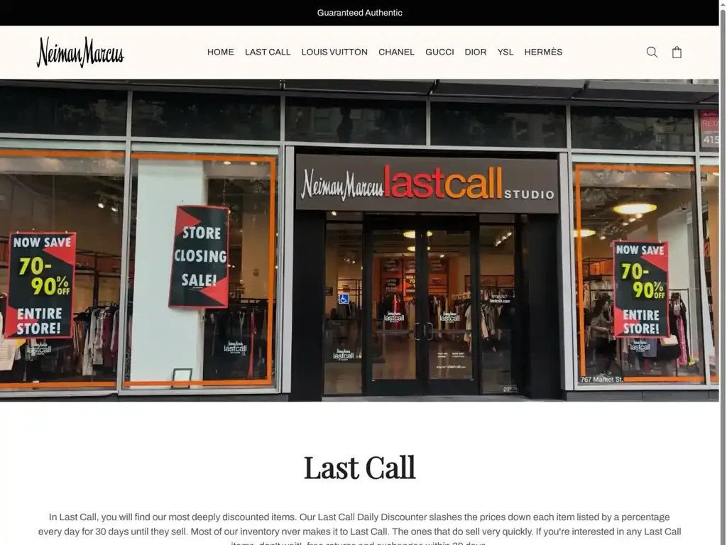 Screenshot of Nm-lastcalls.com taken on Wednesday the 25th of June 2025