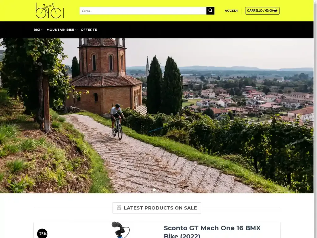 Screenshot of Offertebici.com taken on Wednesday the 26th of June 2024