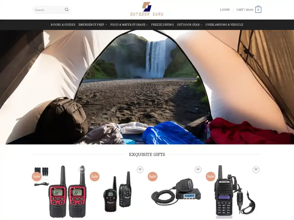 Screenshot of Orderoutdoorgear.com taken on Wednesday the 10th of January 2024