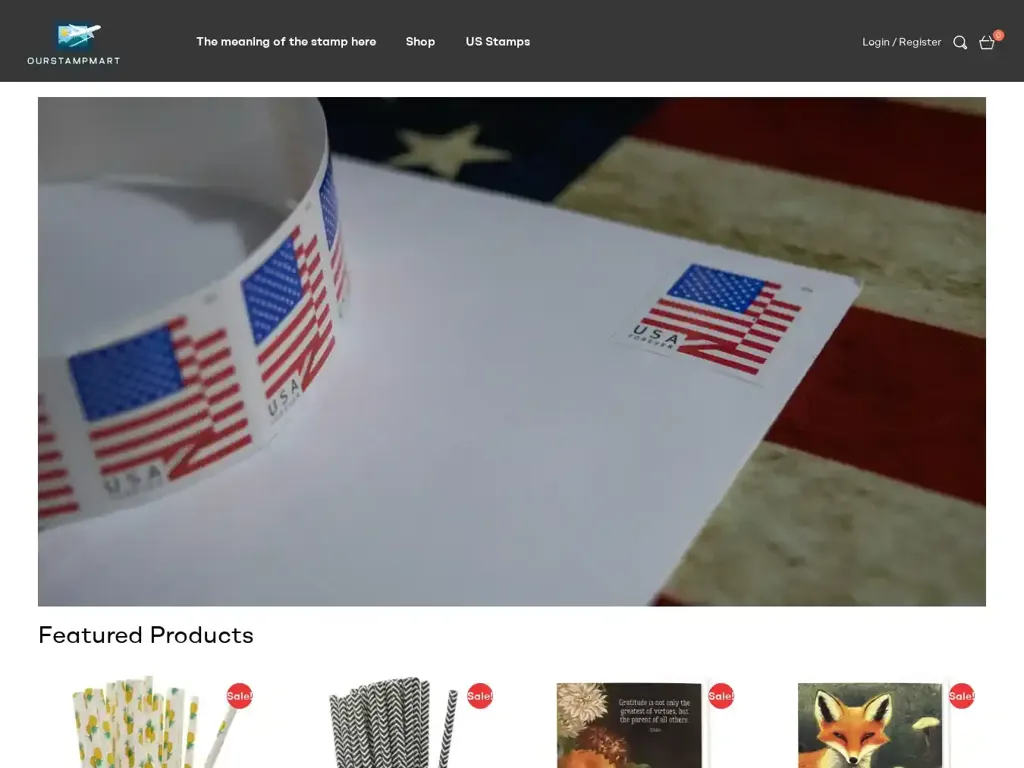 Screenshot of Ourstampmart.com taken on Monday the 10th of June 2024