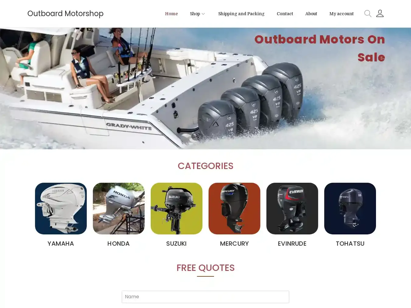 Outboard-motorshop.com Fraudulent Automobile website.
