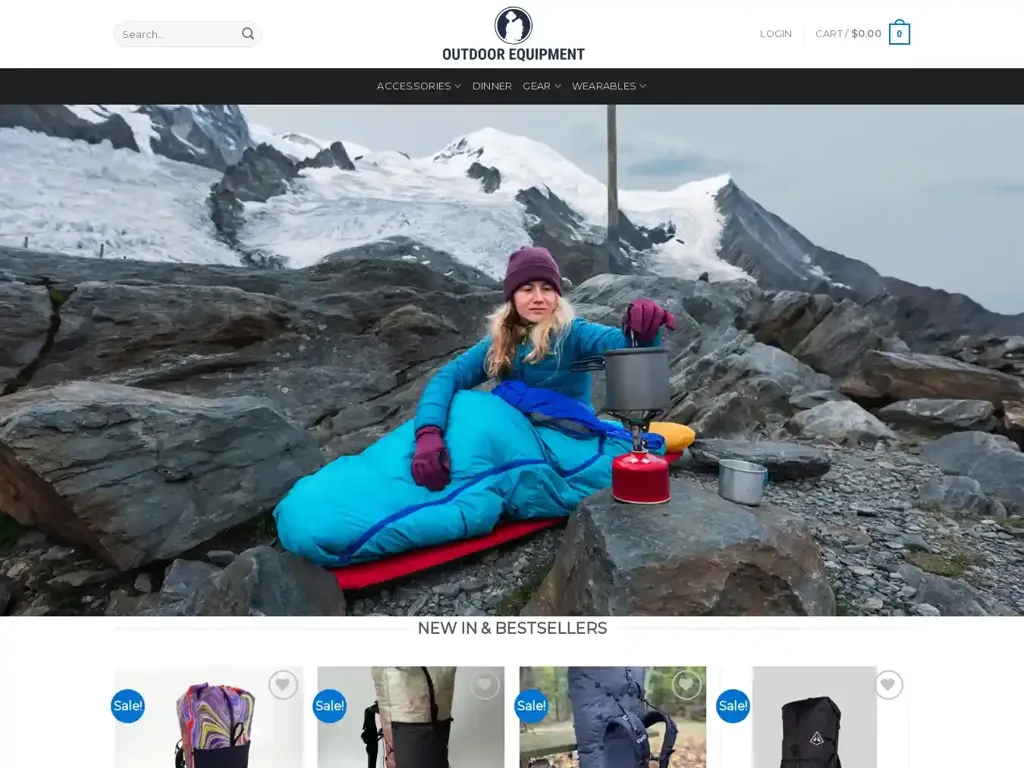 Screenshot of Outdoorgear-order.com taken on Wednesday the 10th of January 2024