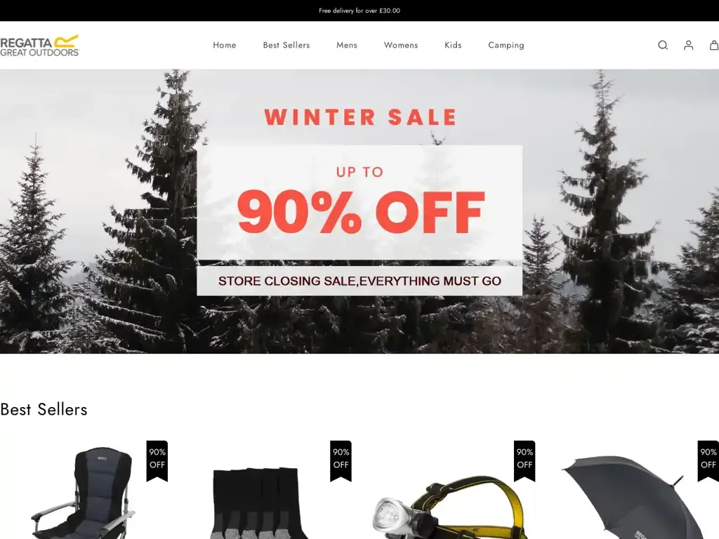 Screenshot of Outdoortools.store taken on Friday the 15th of March 2024