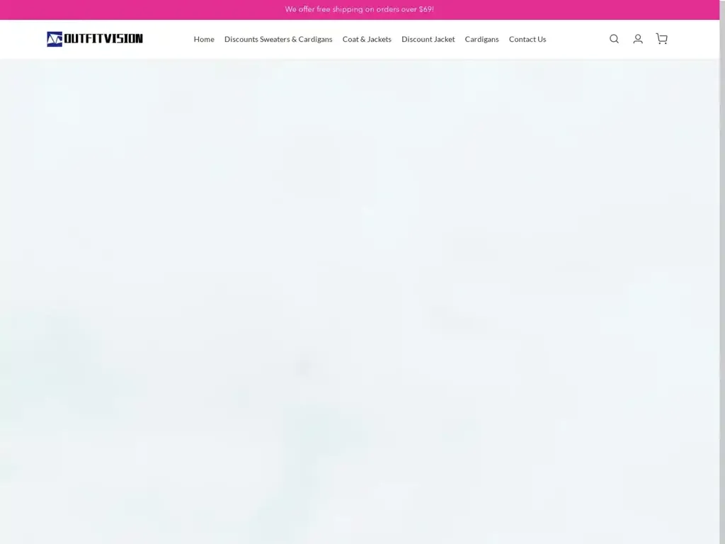 Screenshot of Outfitvision.com taken on Saturday the 21st of December 2024