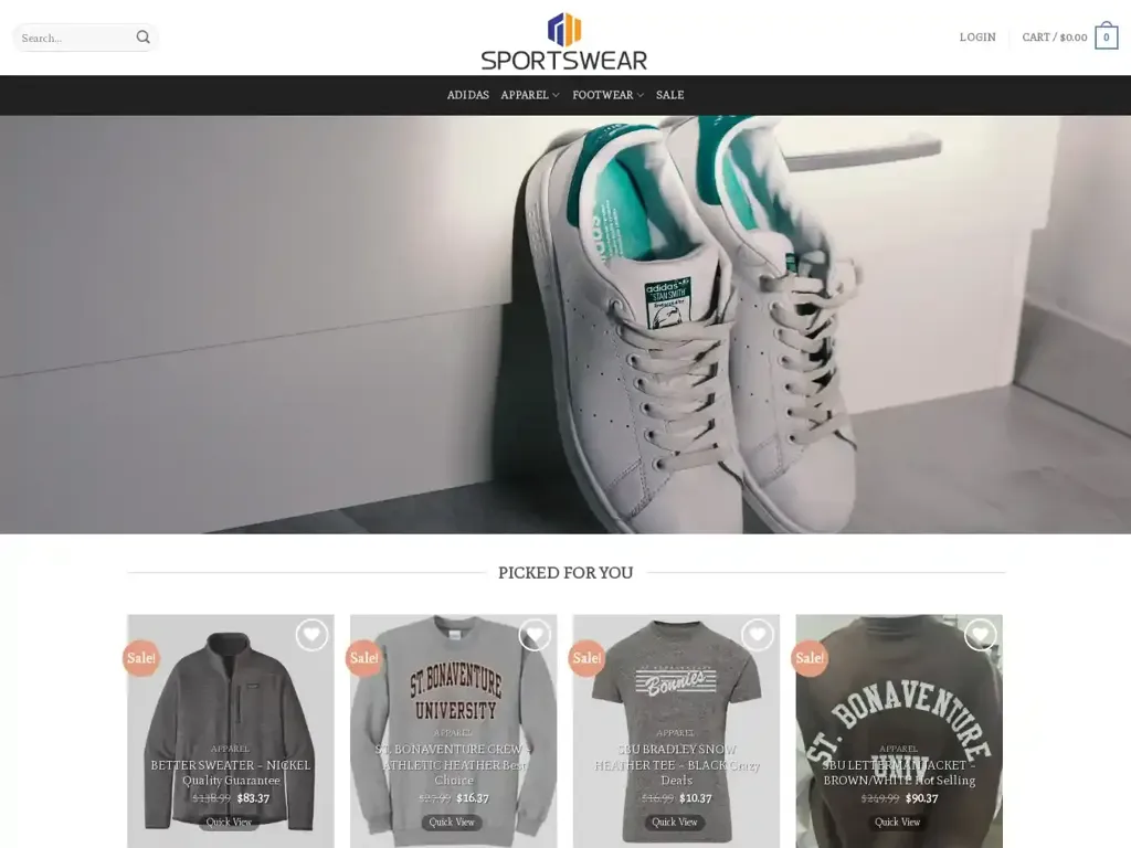 Screenshot of Over-sportswear.com taken on Friday the 12th of January 2024