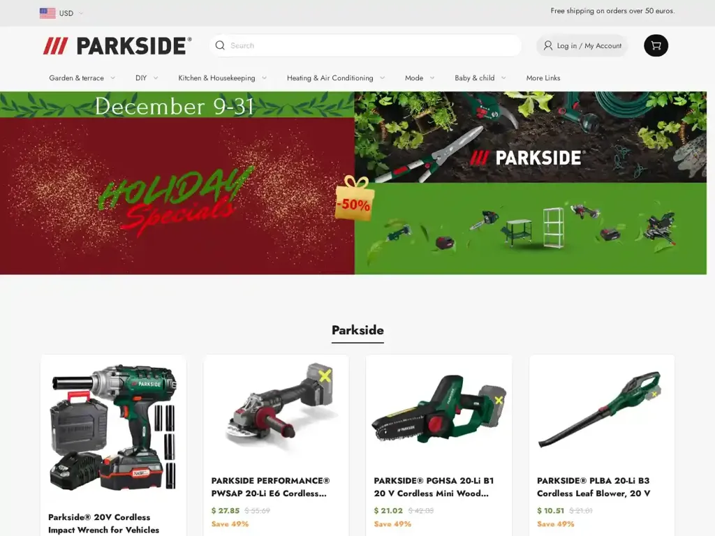 Screenshot of Paarksidejmonline.shop taken on Monday the 30th of December 2024