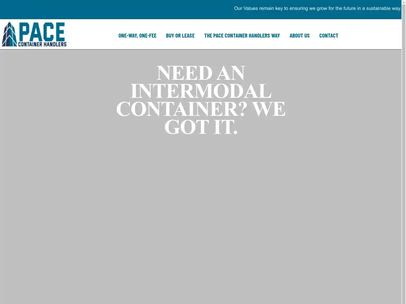 Pacecontainerhandlers.com Fraudulent Container website.