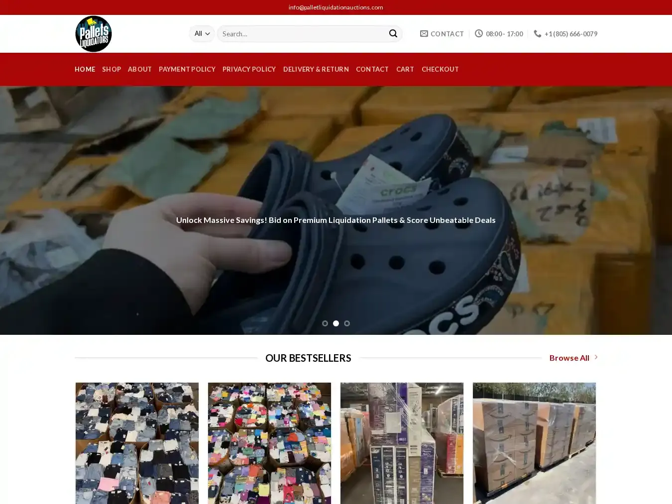 Palletliquidationauctions.com Fraudulent Liquidation website.