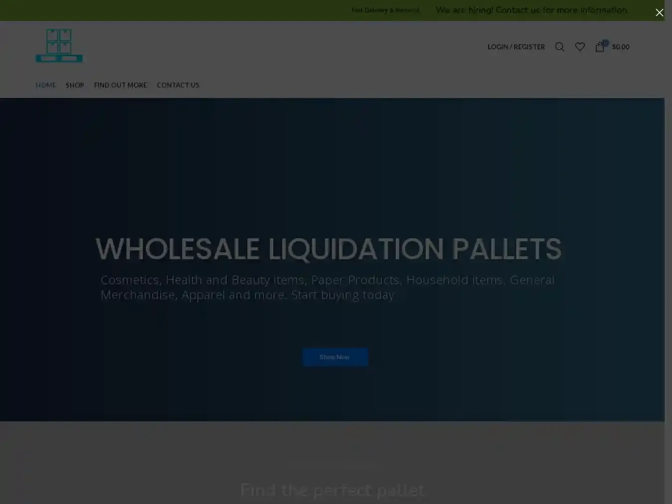 Palletsliquidation.com Fraudulent Liquidation website.