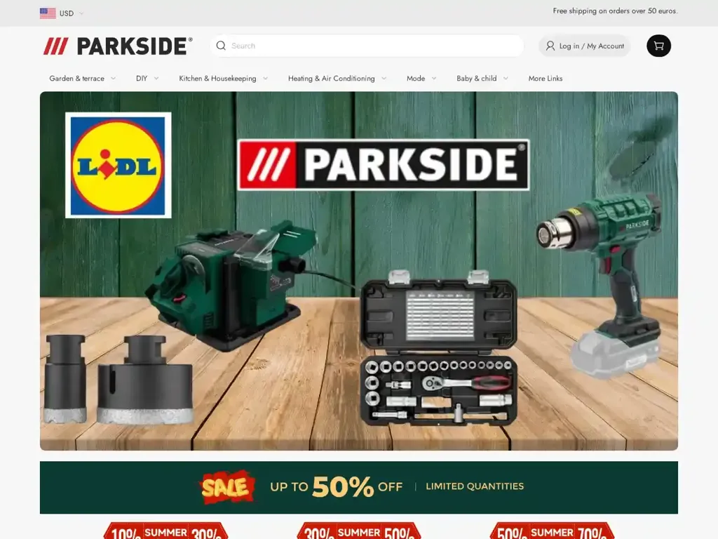 Screenshot of Parksideclub.shop taken on Tuesday the 5th of November 2024