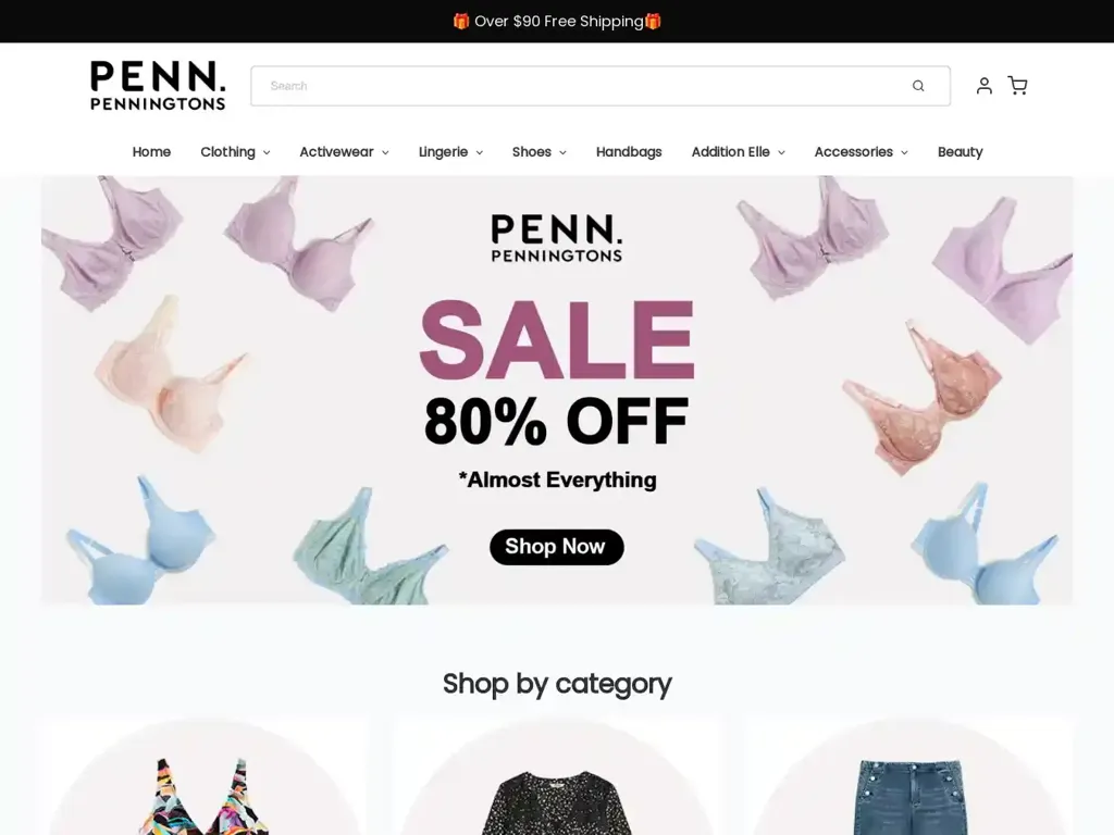 Screenshot of Penningtonsale.store taken on Monday the 15th of April 2024
