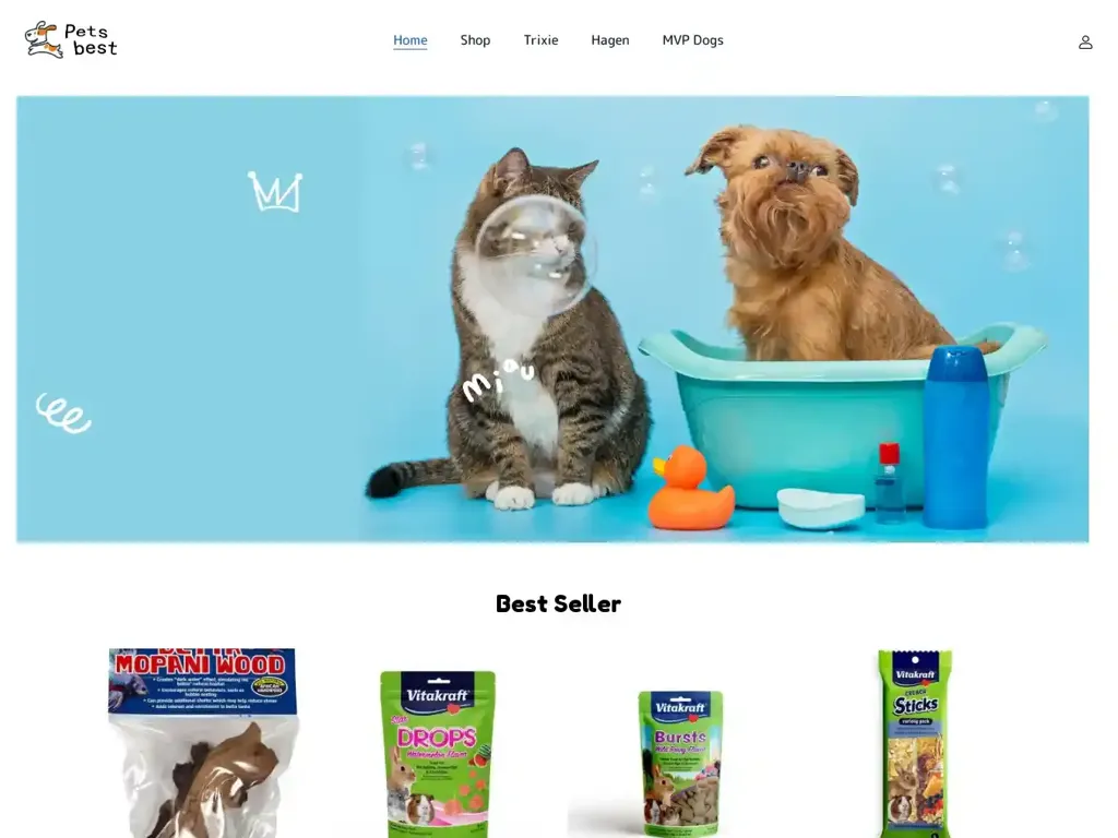 Screenshot of Petsbeststores.com taken on Monday the 10th of June 2024