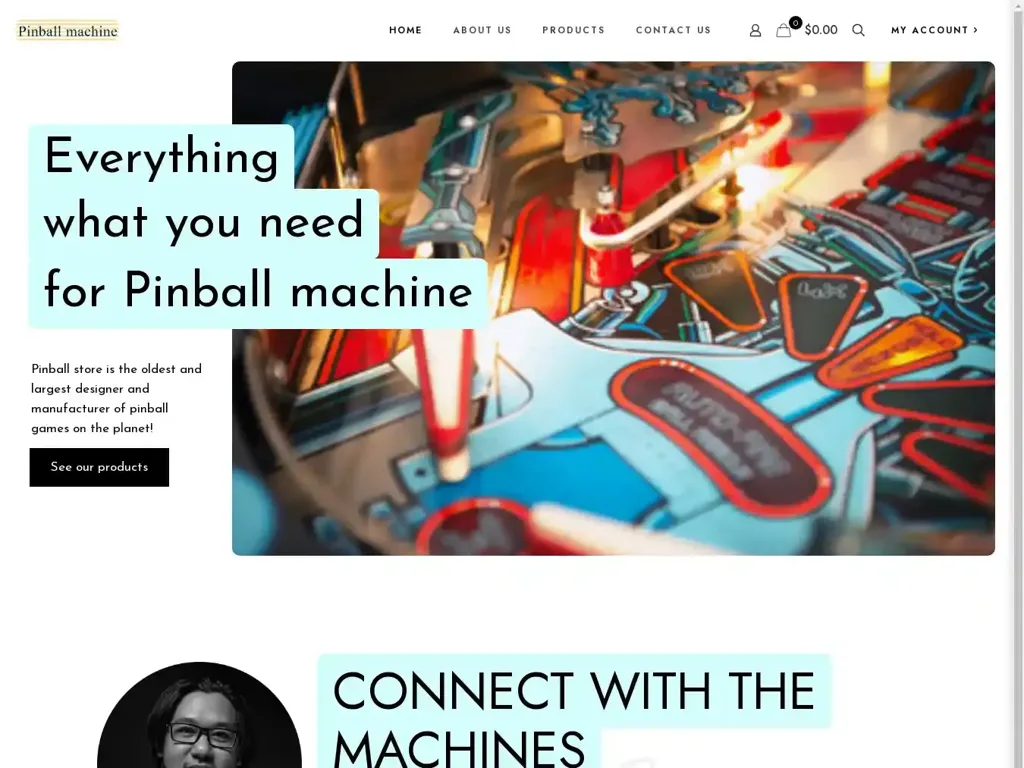 Screenshot of Pinball-store.com taken on Wednesday the 7th of August 2024