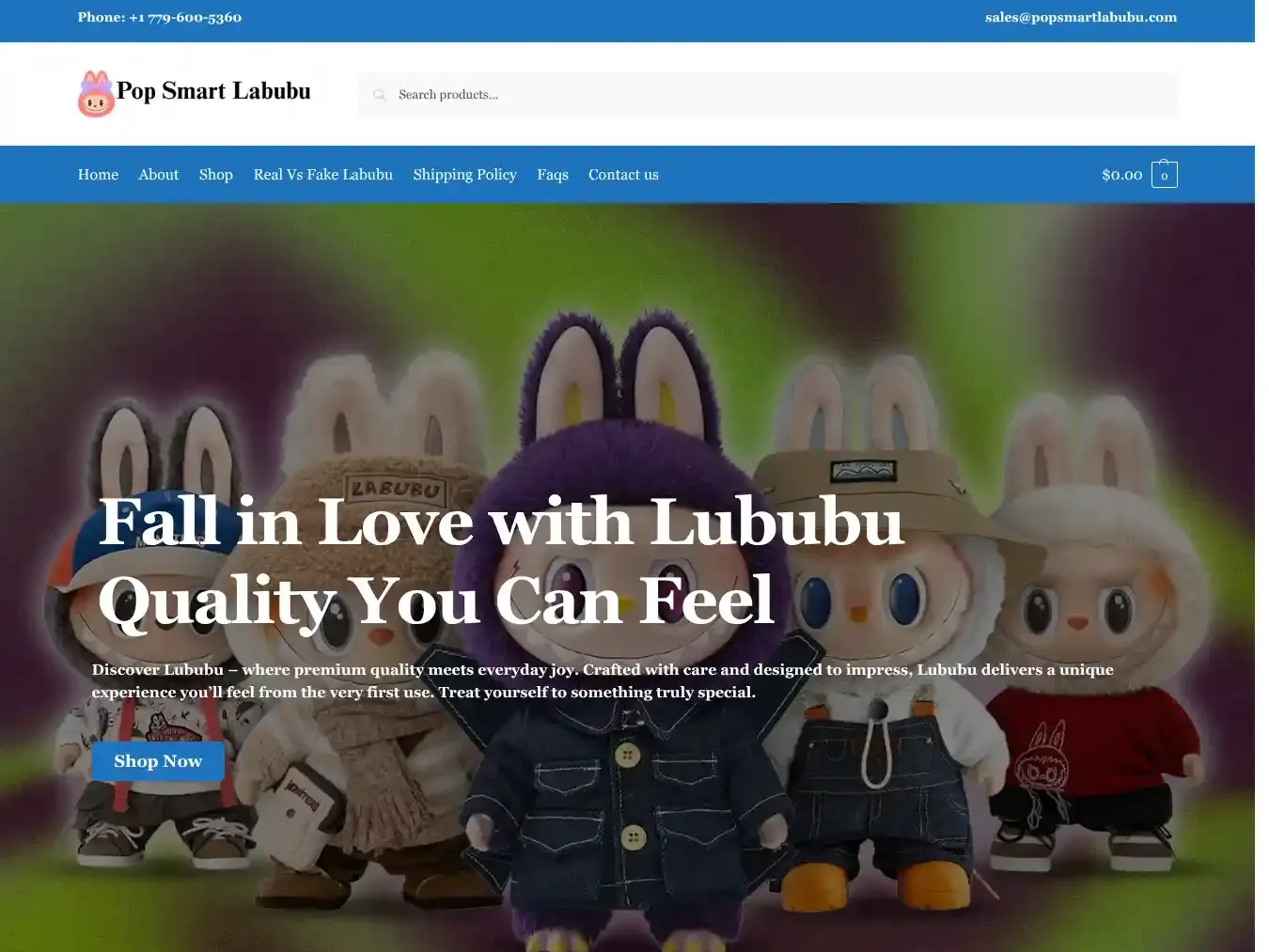 Popsmartlabubu.com Fraudulent Non-Delivery website.