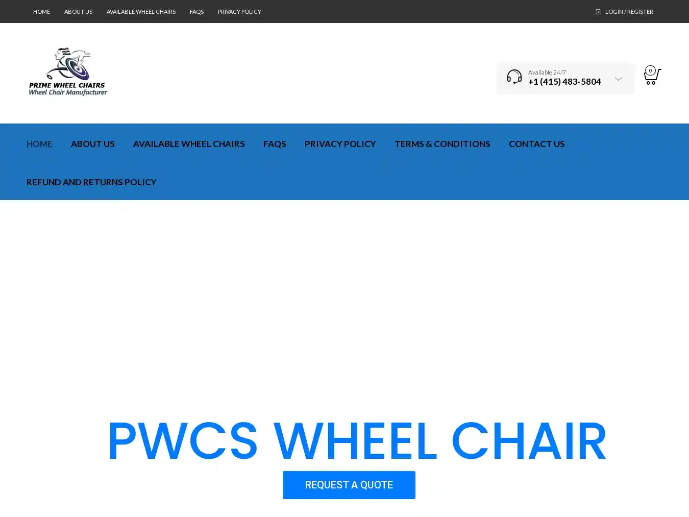 Primewheelchairs.com Fraudulent Non-Delivery website.