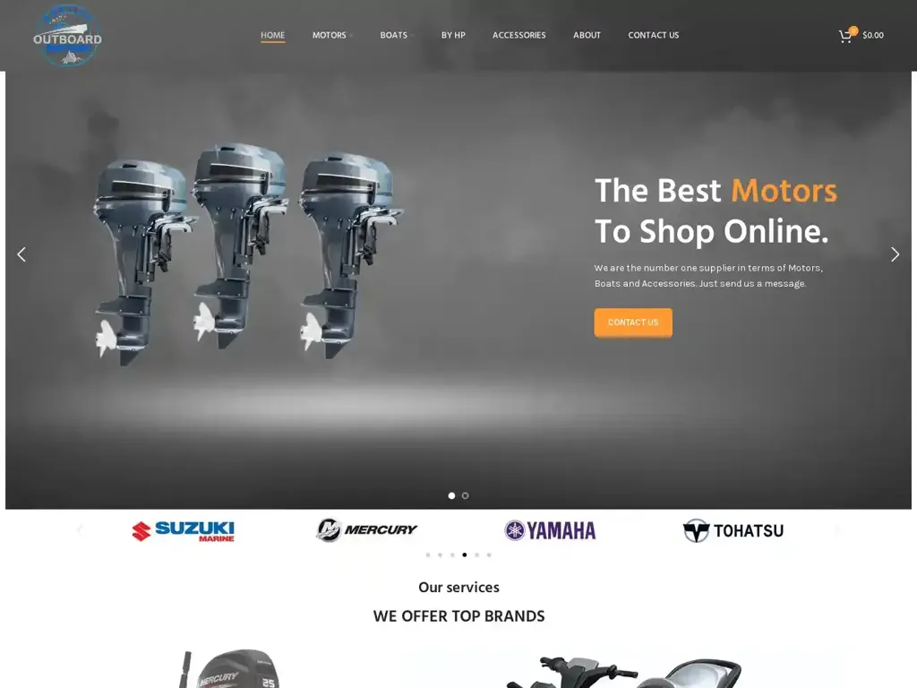 Screenshot of Qualityoutboardmotors.com taken on Wednesday the 20th of November 2024