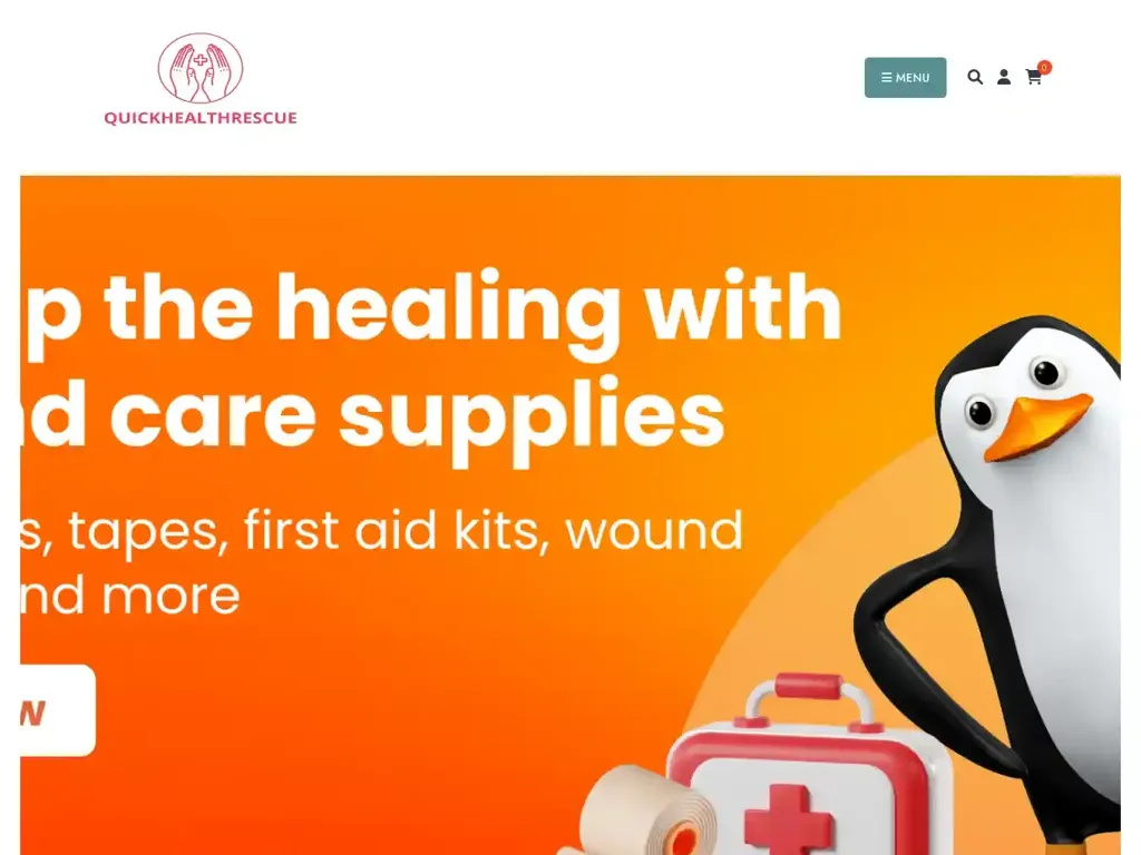 Screenshot of Quickhealthrescue.com taken on Monday the 10th of June 2024