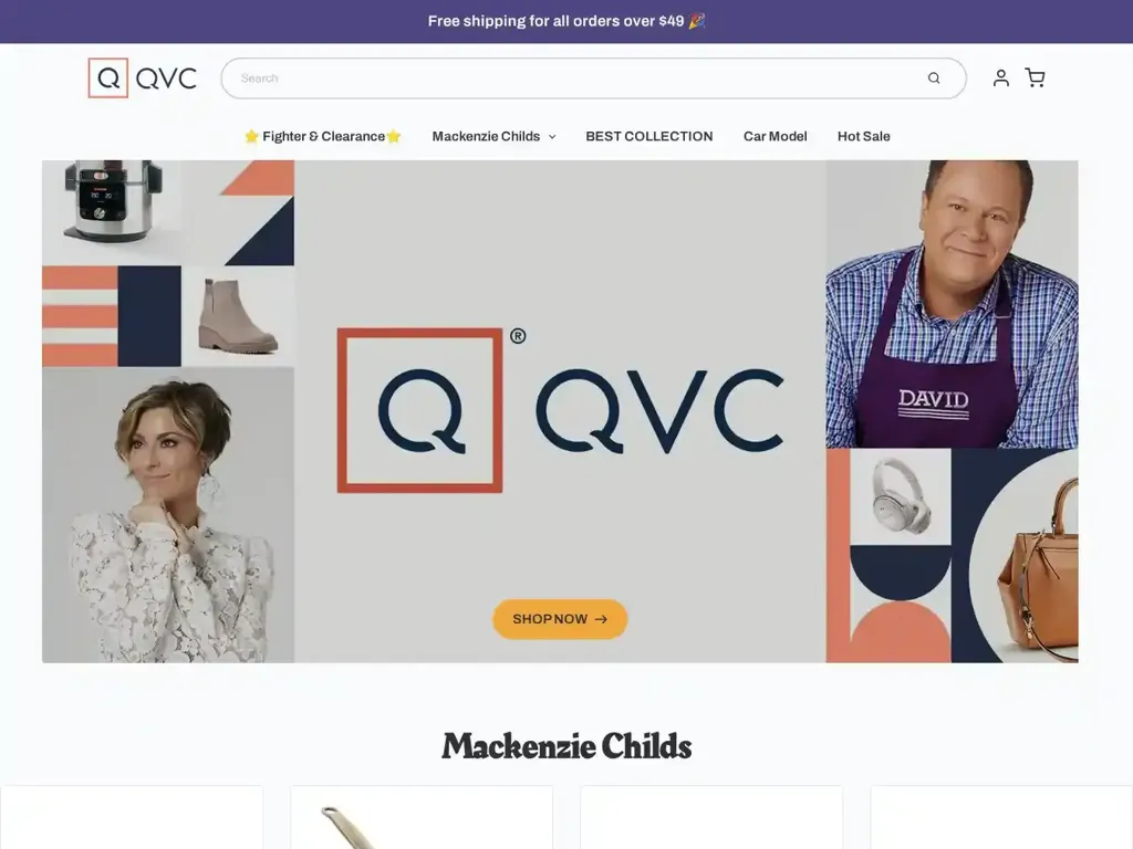 Screenshot of Qvcmalle.com taken on Thursday the 19th of June 2025