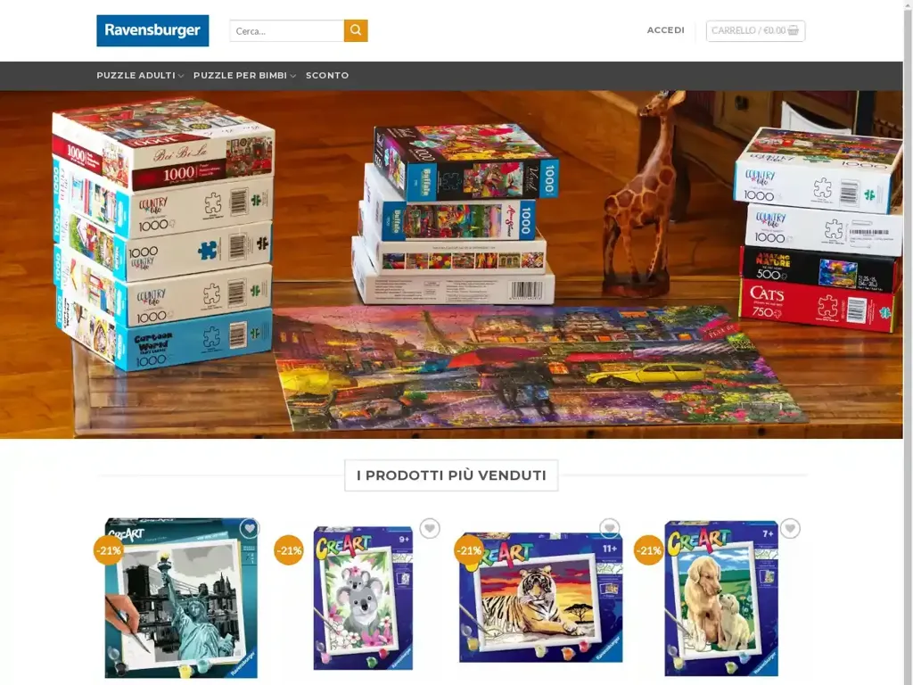 Screenshot of Ravensburgergiocattoli.com taken on Wednesday the 26th of June 2024