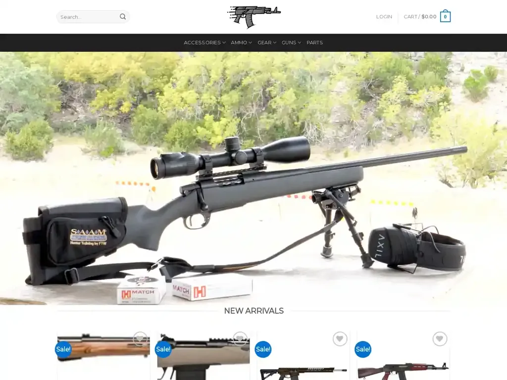 Screenshot of Retailrifle.com taken on Wednesday the 10th of January 2024