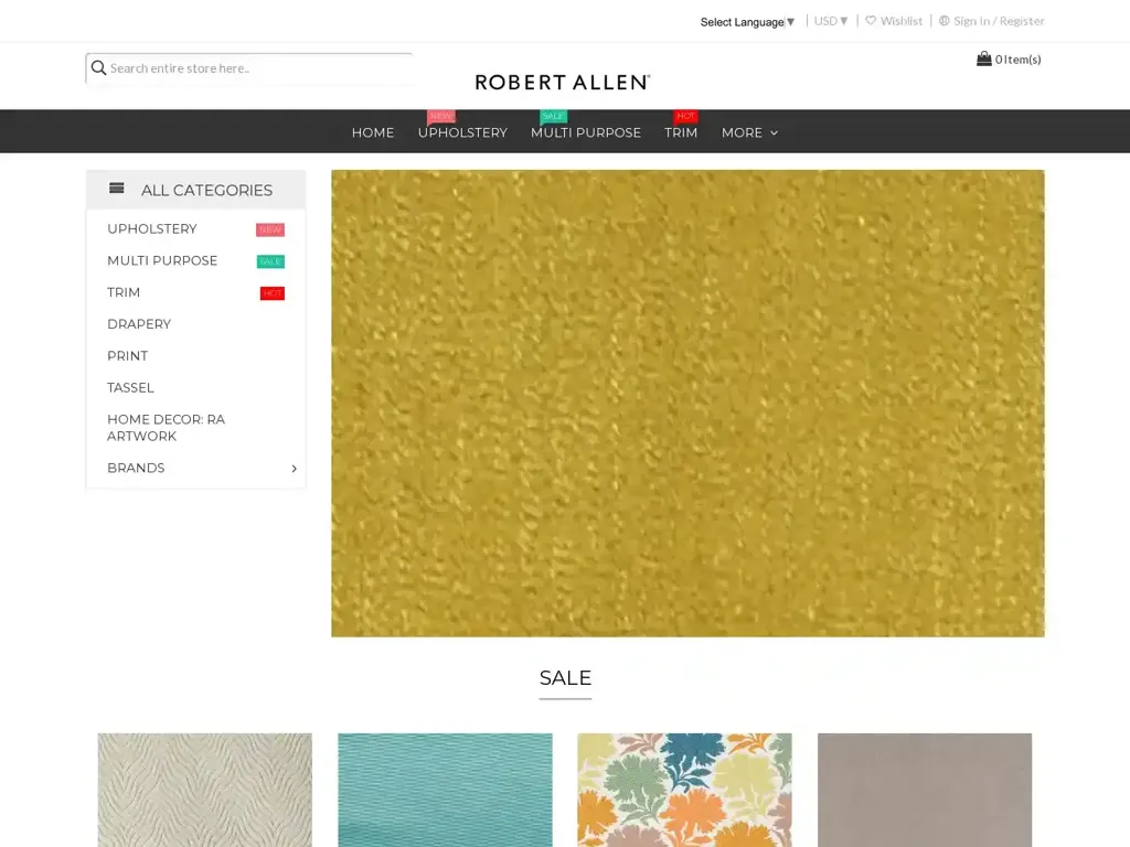 Screenshot of Robertallendesign.shop taken on Thursday the 5th of December 2024