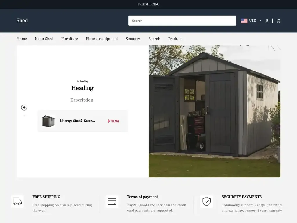 Screenshot of Roesite.shop taken on Sunday the 4th of May 2025
