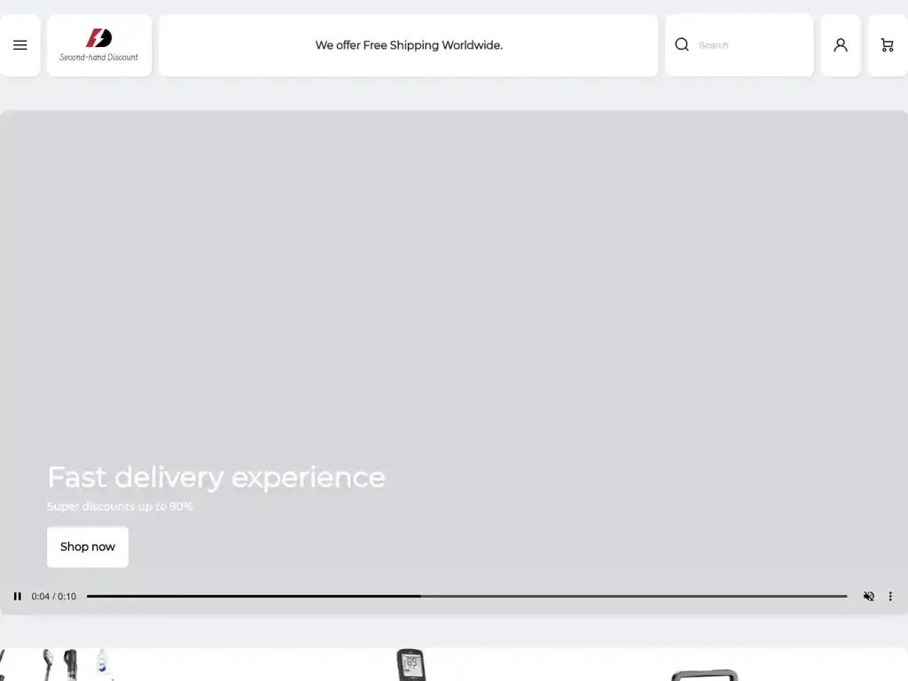 Screenshot of Secondhandmall.site taken on Thursday the 4th of September 2025