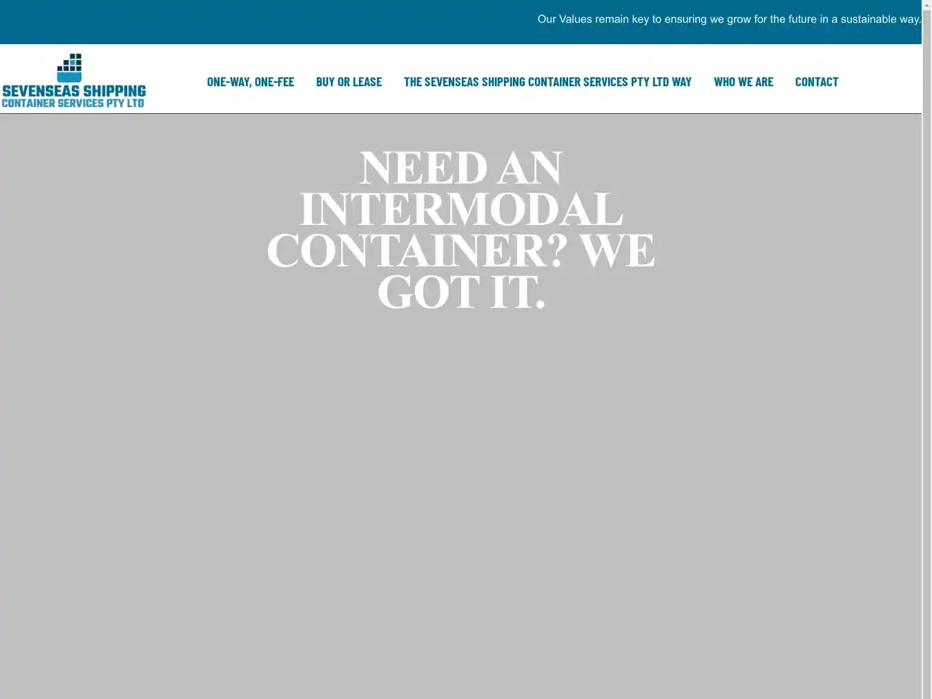 Sevenseasshippingcservices.com Fraudulent Container website.