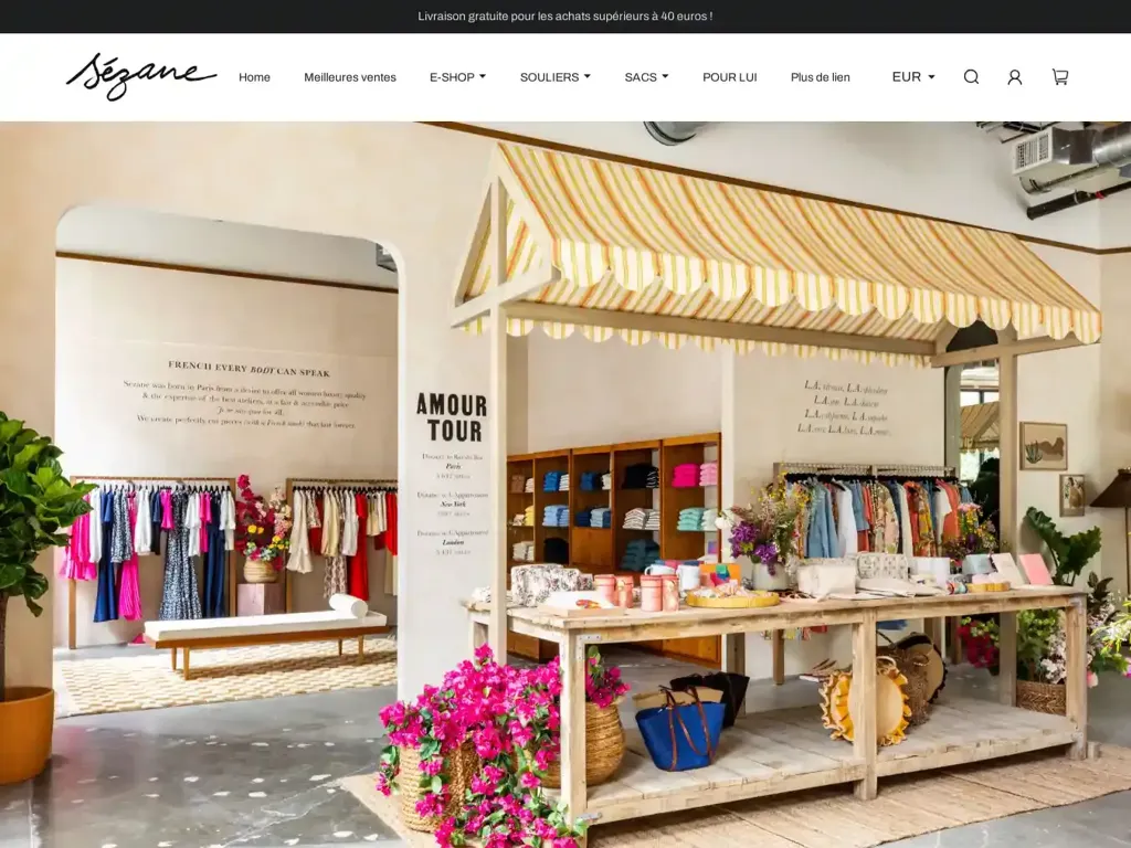 Screenshot of Sevipstore.shop taken on Thursday the 21st of March 2024