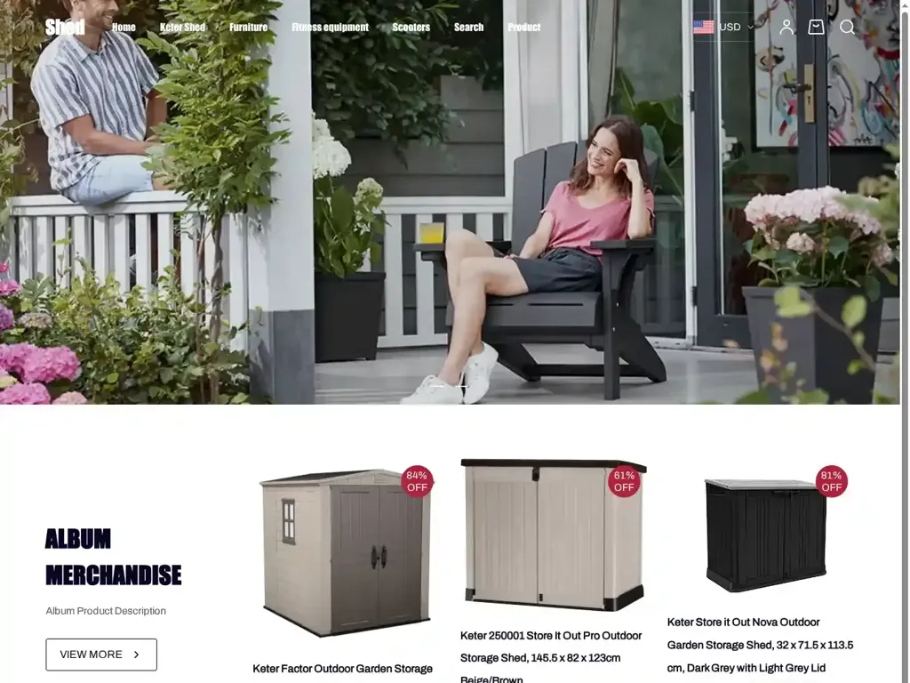 Screenshot of Shedlink.shop taken on Monday the 9th of June 2025