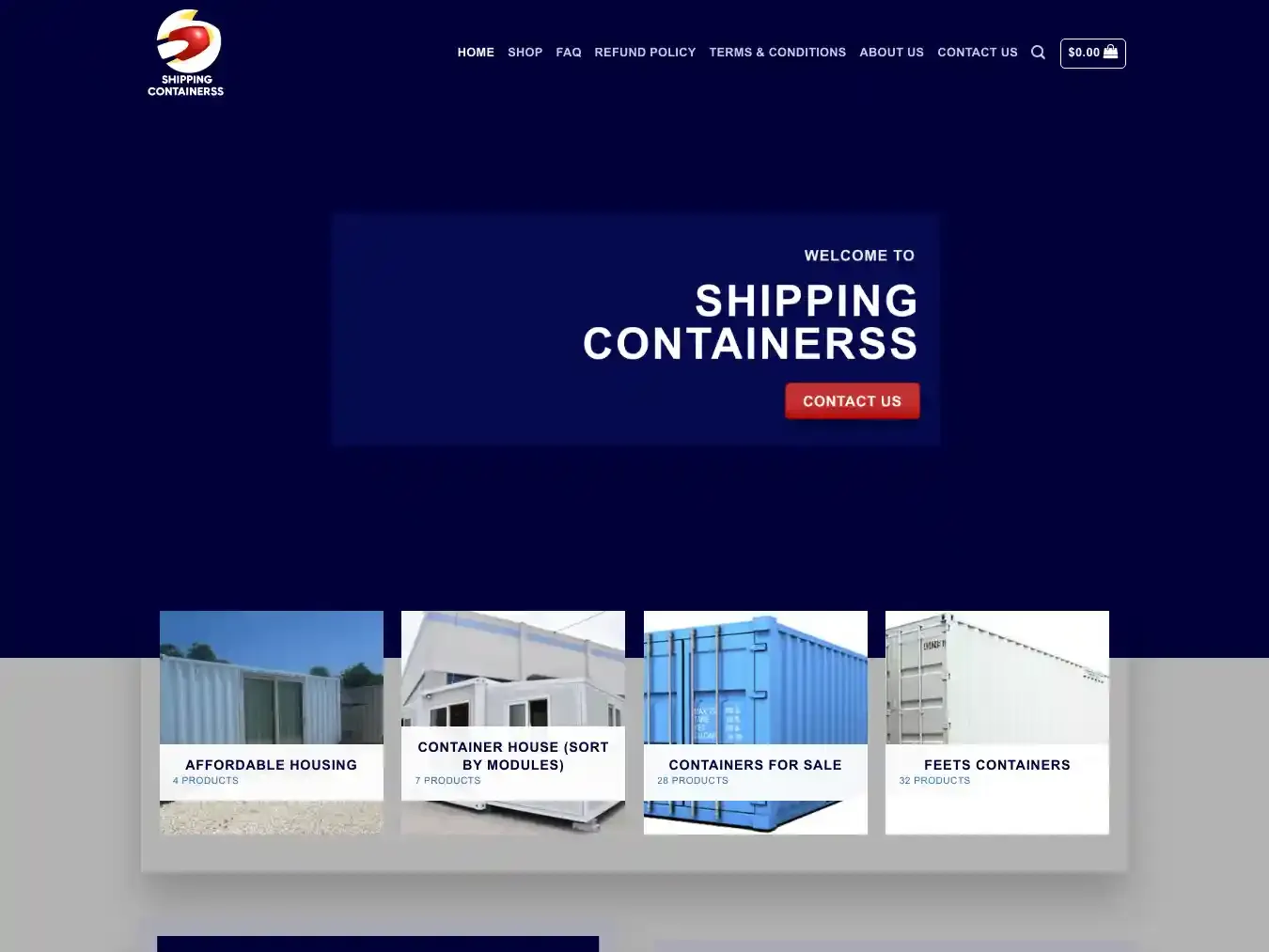 Shippingcontainerss.com Fraudulent Container website.