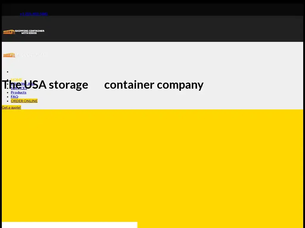 Screenshot of Shippingcontainerwitheddie.com taken on Saturday the 10th of February 2024