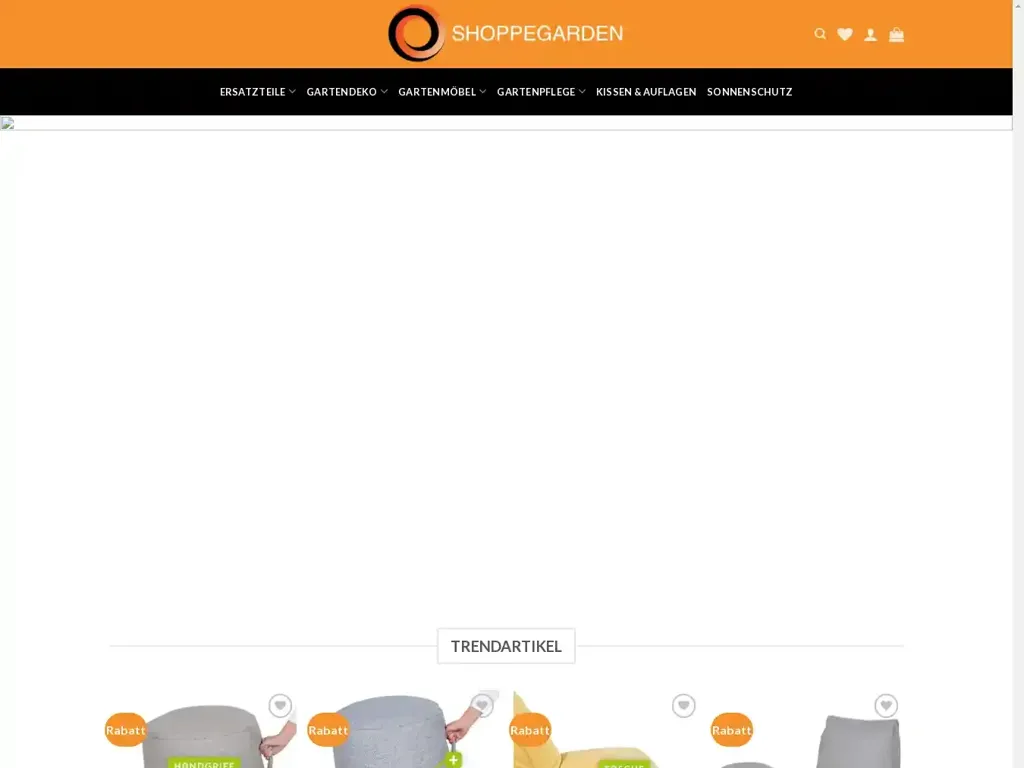 Screenshot of Shoppegarden.com taken on Sunday the 30th of June 2024