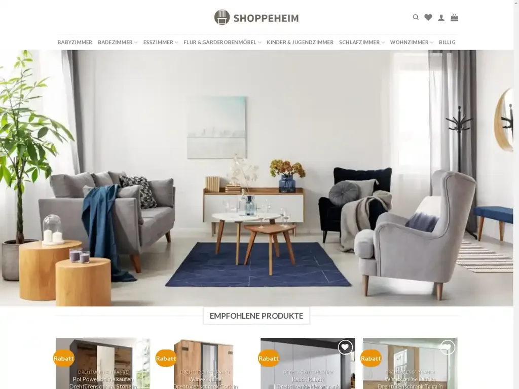 Screenshot of Shoppeheim.com taken on Wednesday the 26th of June 2024