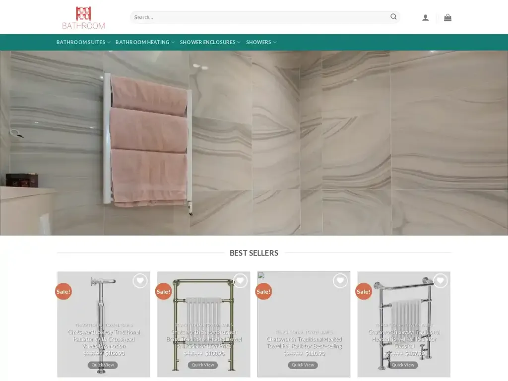 Screenshot of Shopshowerroom.com taken on Wednesday the 10th of January 2024