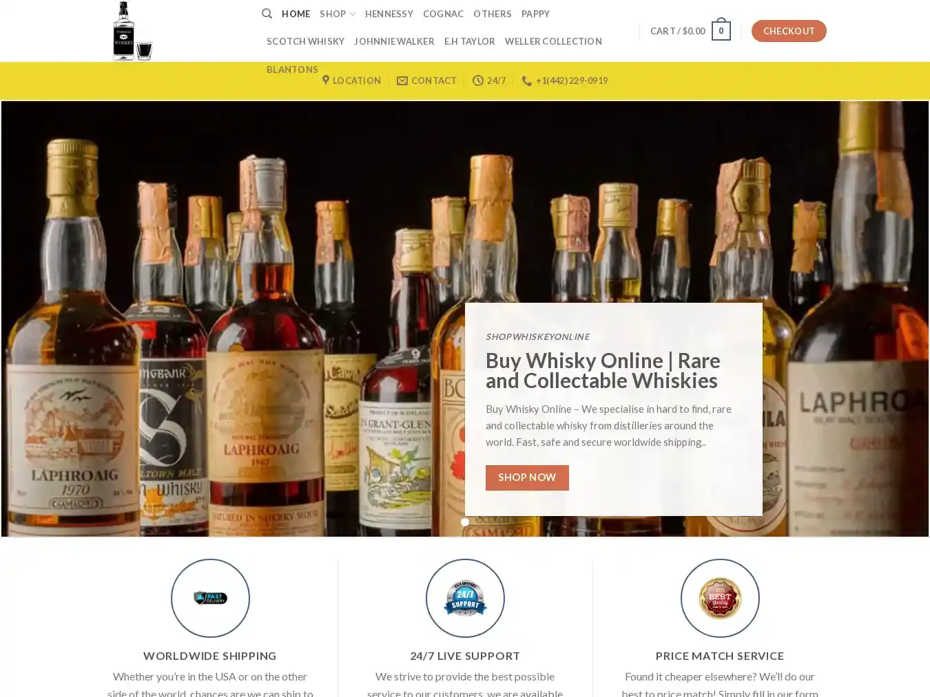 Shopwhiskeyonline.com Fraudulent Whisky website.