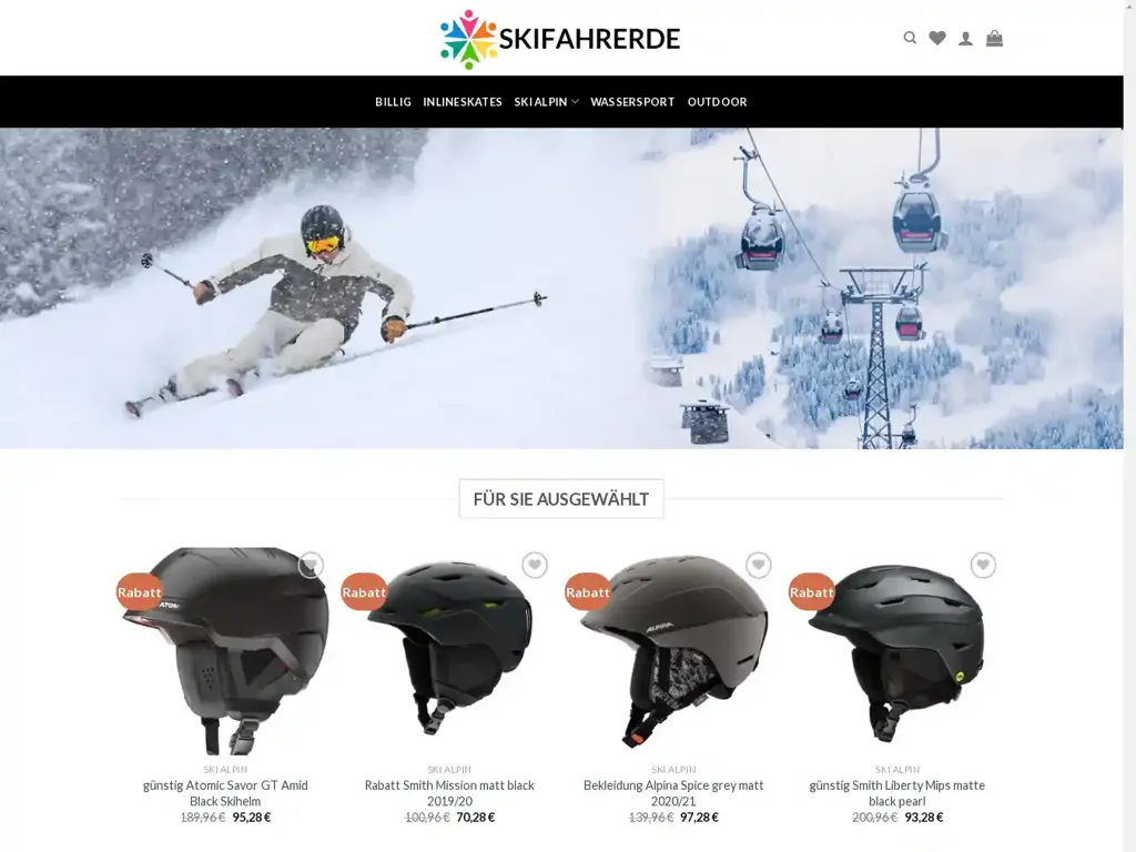 Screenshot of Skifahrerde.com taken on Wednesday the 26th of June 2024