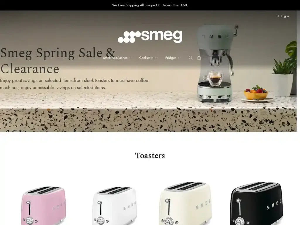 Screenshot of Smegsaleeu.shop taken on Sunday the 4th of May 2025