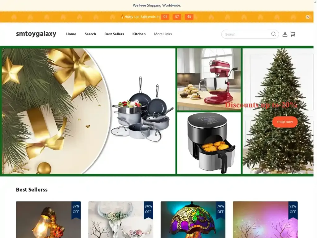Screenshot of Smtoygalaxy.com taken on Tuesday the 15th of July 2025