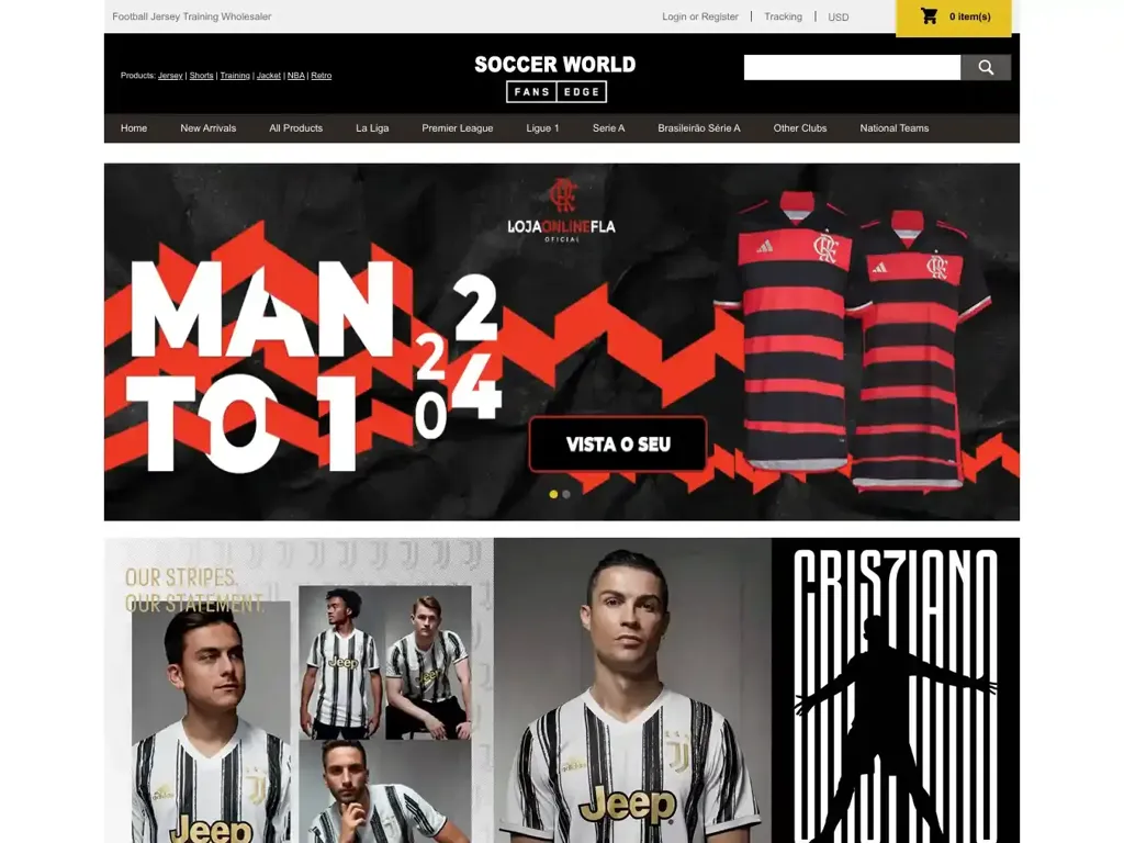 Screenshot of Soccerworldfc.net taken on Sunday the 28th of April 2024