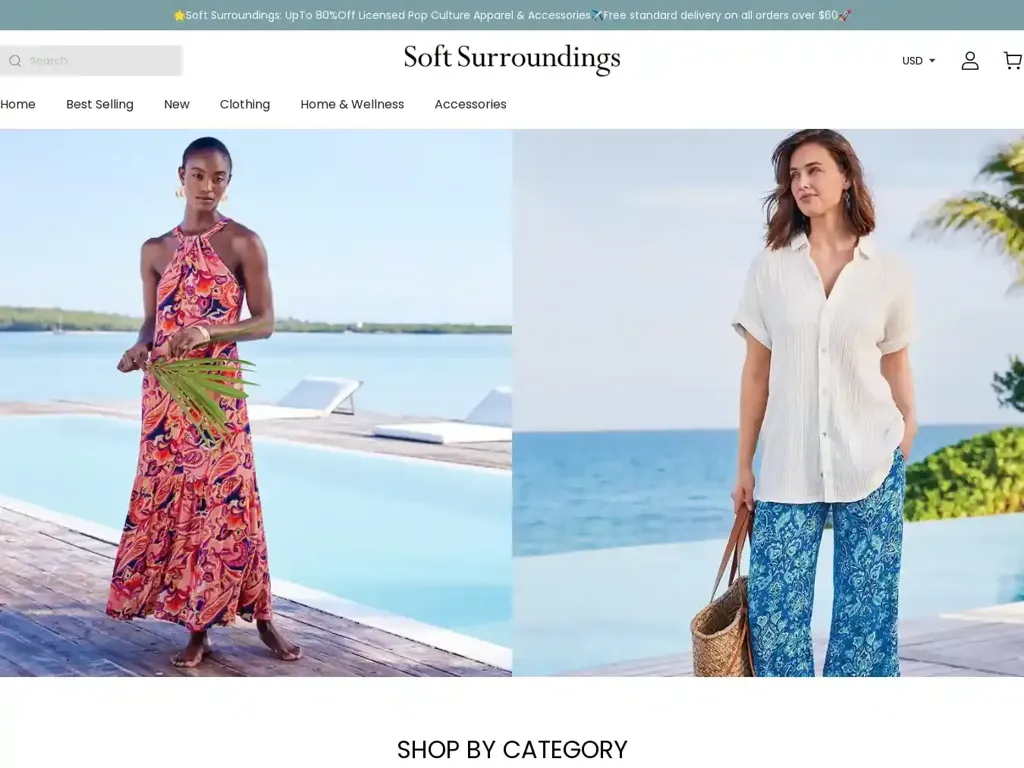 Screenshot of Softsurroundingsale.shop taken on Thursday the 11th of April 2024