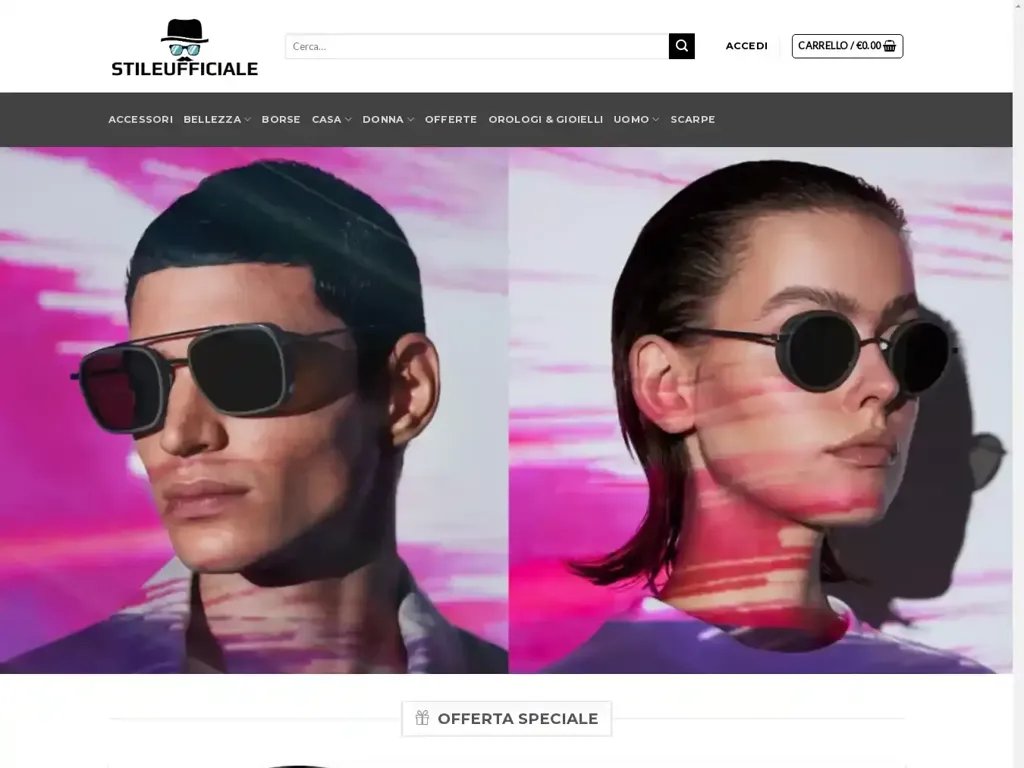 Screenshot of Stileufficiale.com taken on Wednesday the 26th of June 2024